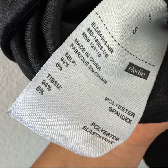 New Elodie Elegant Black Crushed Velvet Mini Cocktail Dress in Small - Picture 2 of 13